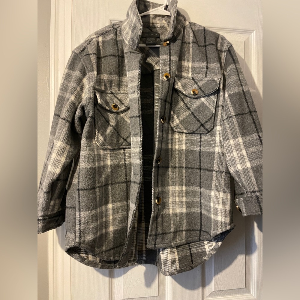 Grey shacket